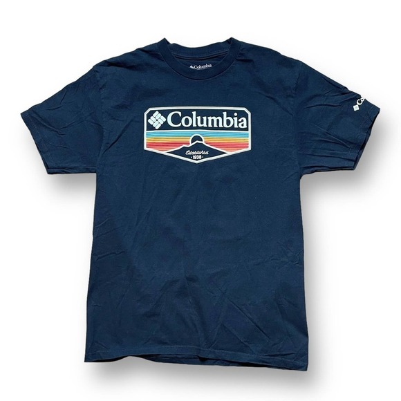 Columbia Men’s Black Logo T-Shirt - Size M - Picture 2 of 6